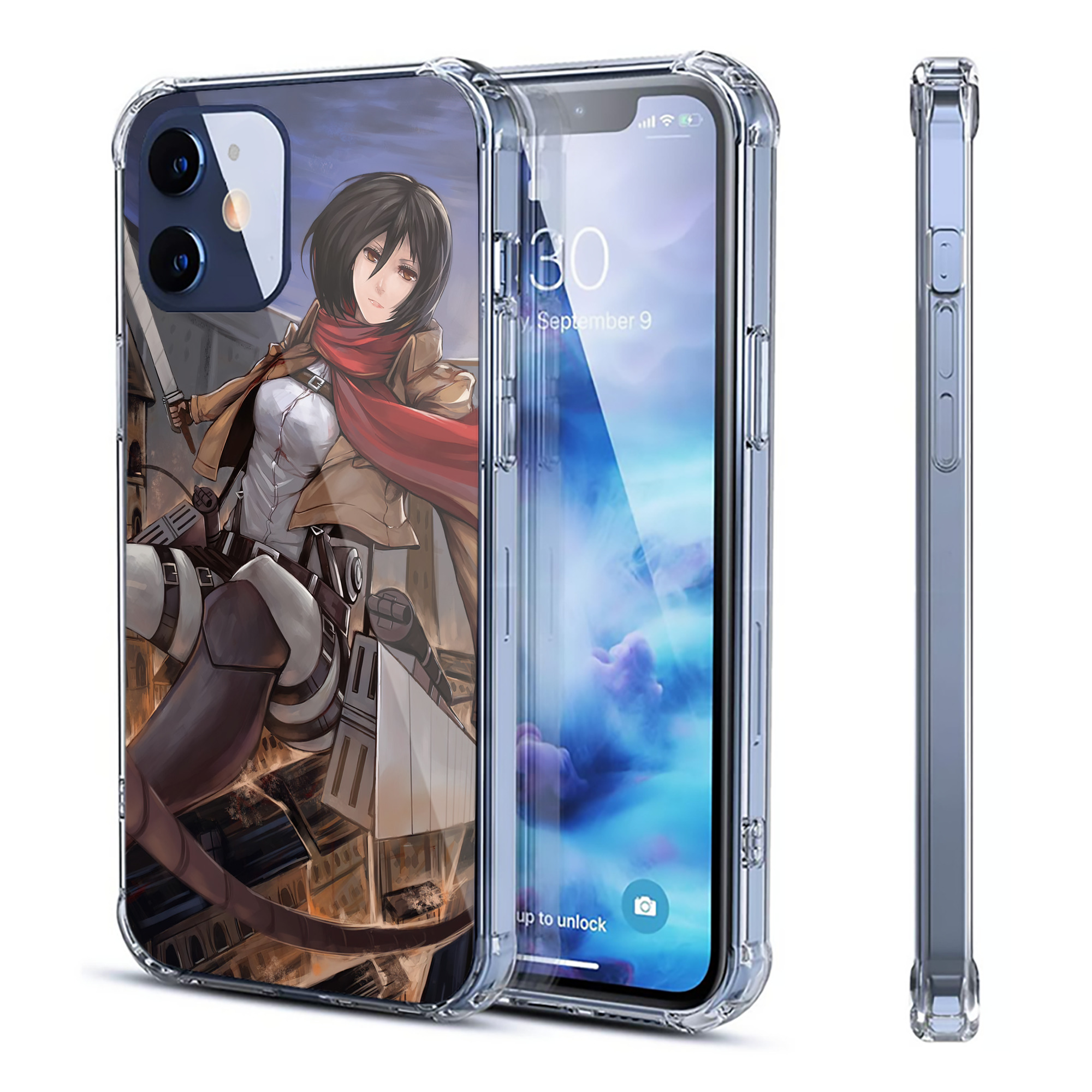 （画像用） 進撃の巨人 Attack on Titan 【iPhone 12シリーズ対応】透明スマホケース（クリアソフトケース）